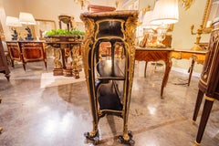 Fine 19th Century French Ebonized and Gilt Bronze Console Signed Zweiner