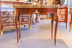 A fine 19th c French game table signed G. Durand. Marquetry and kingwood