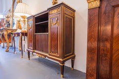 A fine 19th C French Louis XVI mahogany and gilt bronze mounts signed P. Sormani