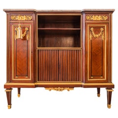 A.I.C.C., monture en acajou et bronze doré de style Louis XVI français, signée P.Sormani.