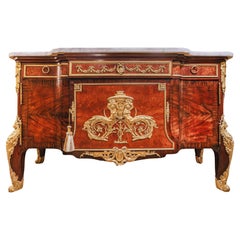 Antique A fine 19th c French ormolu-mounted commode a vantaux. Argentina  Signed