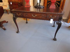 Fine 19th C Mahogany George 11 Writing Desk in the Manner of William Harllett