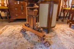 A fine 19th c Regency Rosewood sofa table. Finely carved with a single drawer .