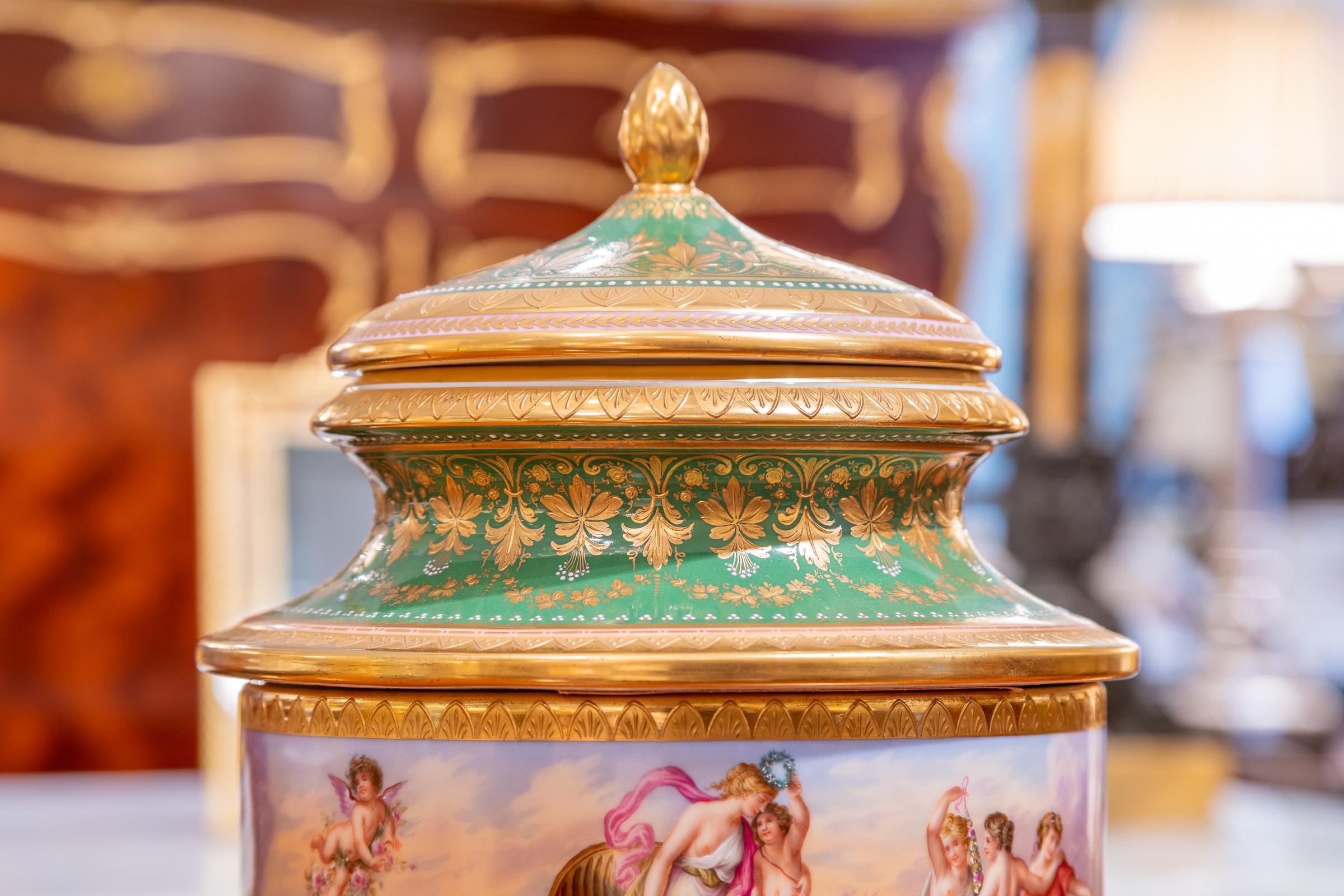 royal vienna porcelain urn