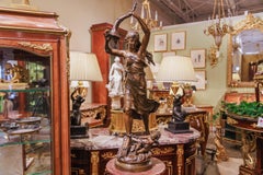 A fine 19th century bronze entitled " Amor and Fortuna'' by Aug Moreau