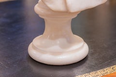 A fine 19th century Carrera marble bust of Napoleon by Antonio Piazza
