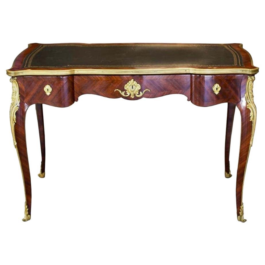 Fine 19th Century French Bureau Plat by Frederic Schmit and Cie Paris For  Sale at 1stDibs
