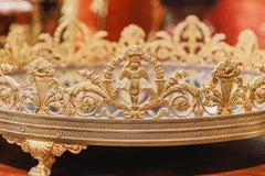A fine 19th century French Empire gilt bronze plateau