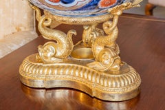 Fine 19th Century French Gilt Bronze and Imari Porcelain Cachepot