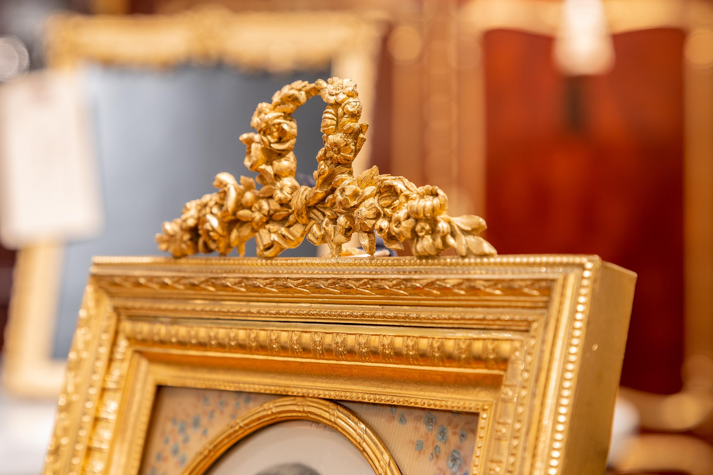 A fine 19th century French fine gilt bronze frame.
