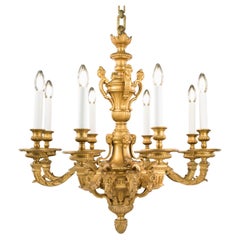 A fine 19th Century French Gilt Bronze Ormolu Chandelier