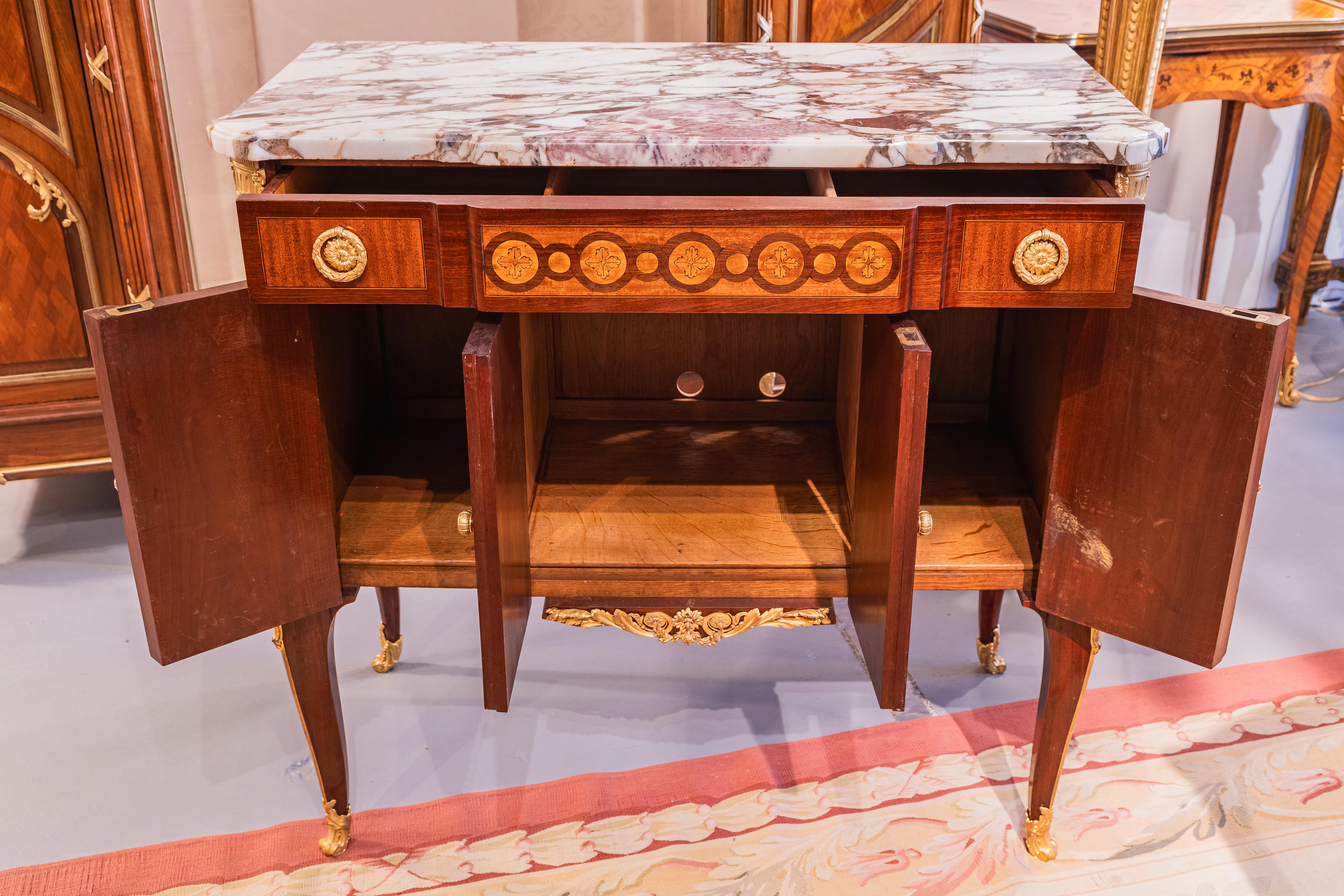 Bronze Belle commode française du XIXe siècle de style Louis XVI par G. Durand en vente