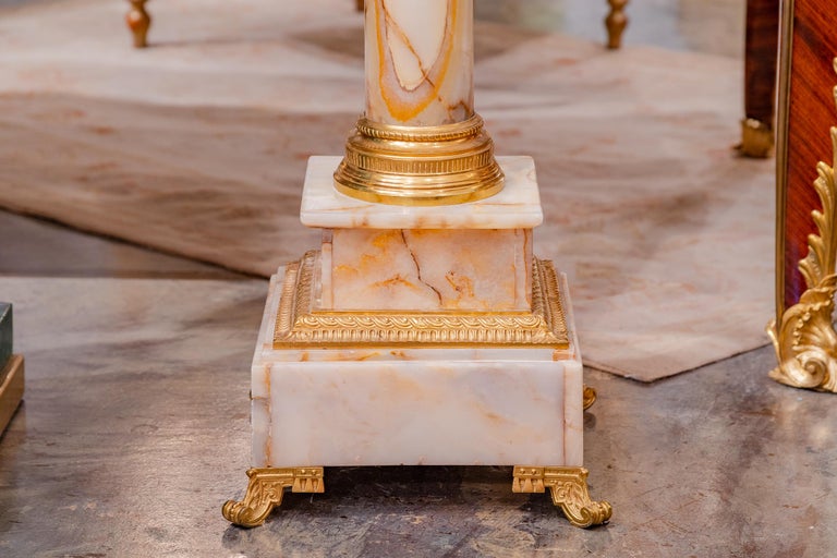 Fine 19th Century French Louis XVI Onyx and Gilt Bronze Pedestal For ...