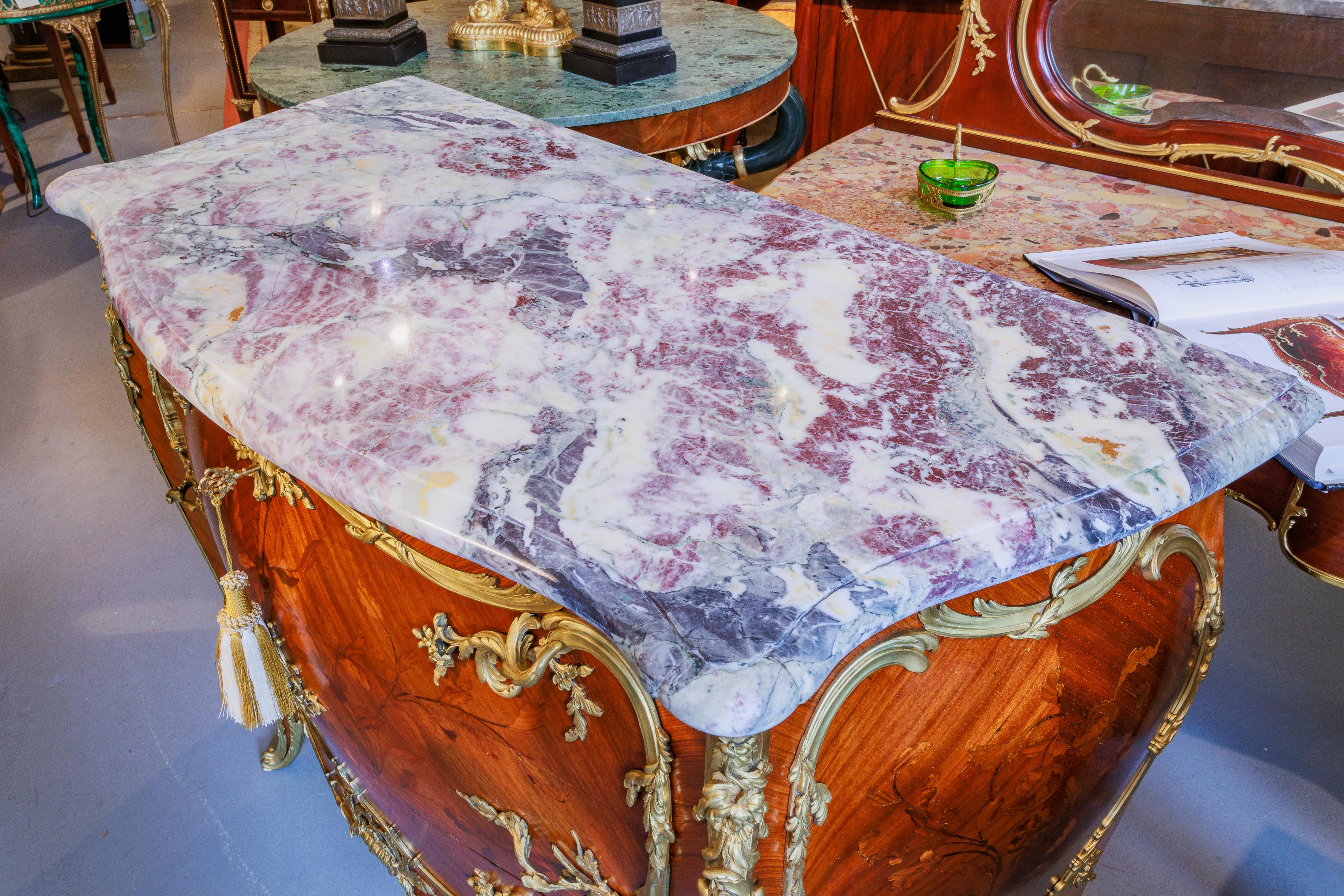 A fine 19th century French marquetry commode by Francois Linke 1