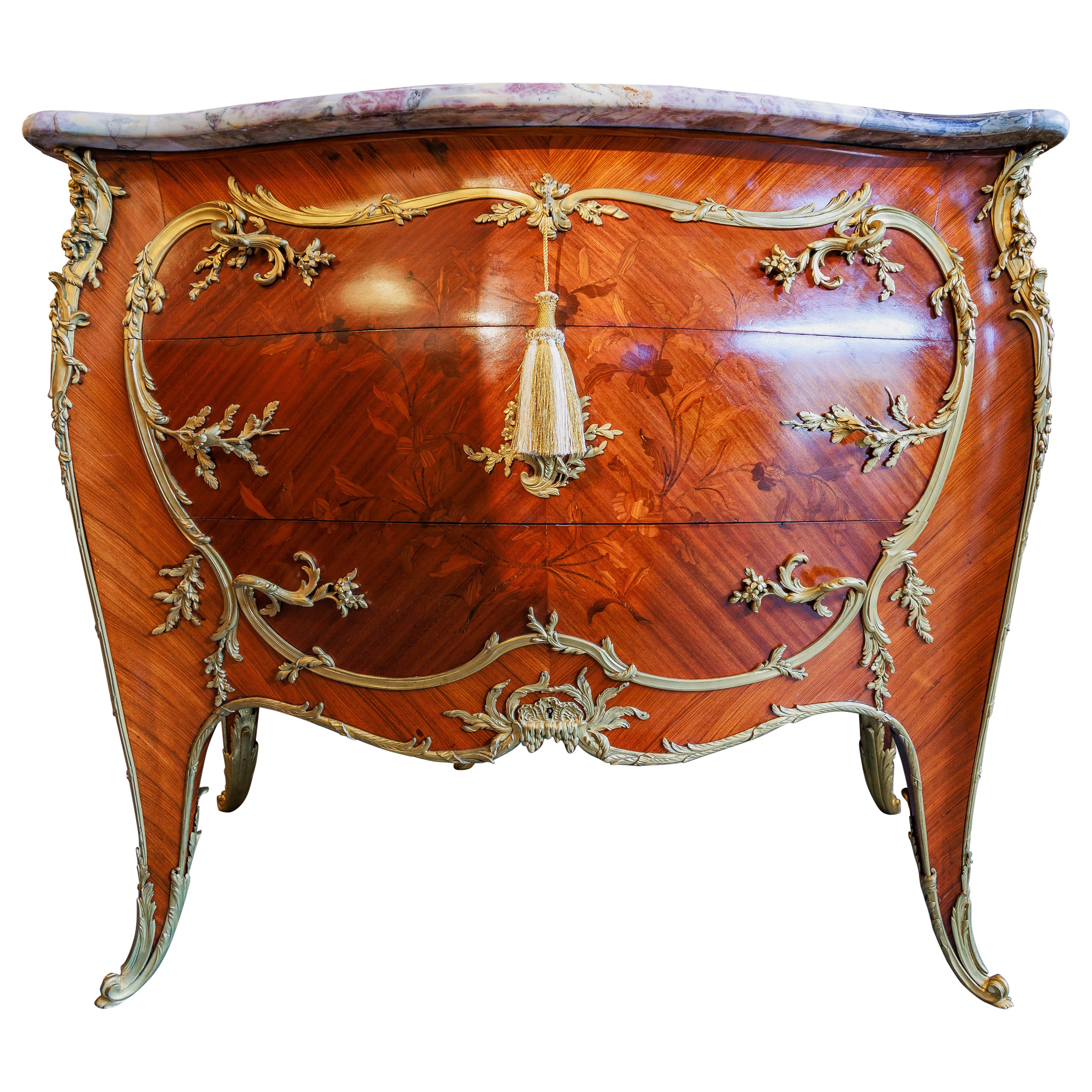 A fine 19th century French marquetry commode by Francois Linke