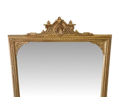 Fine 19th Century Giltwood Overmantle Mirror