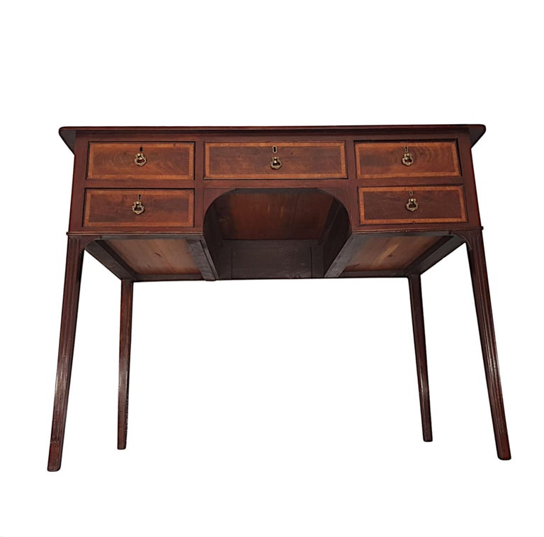 A Fine 19th Century Inlaid Mahogany Sideboard or Hall Table For Sale 1