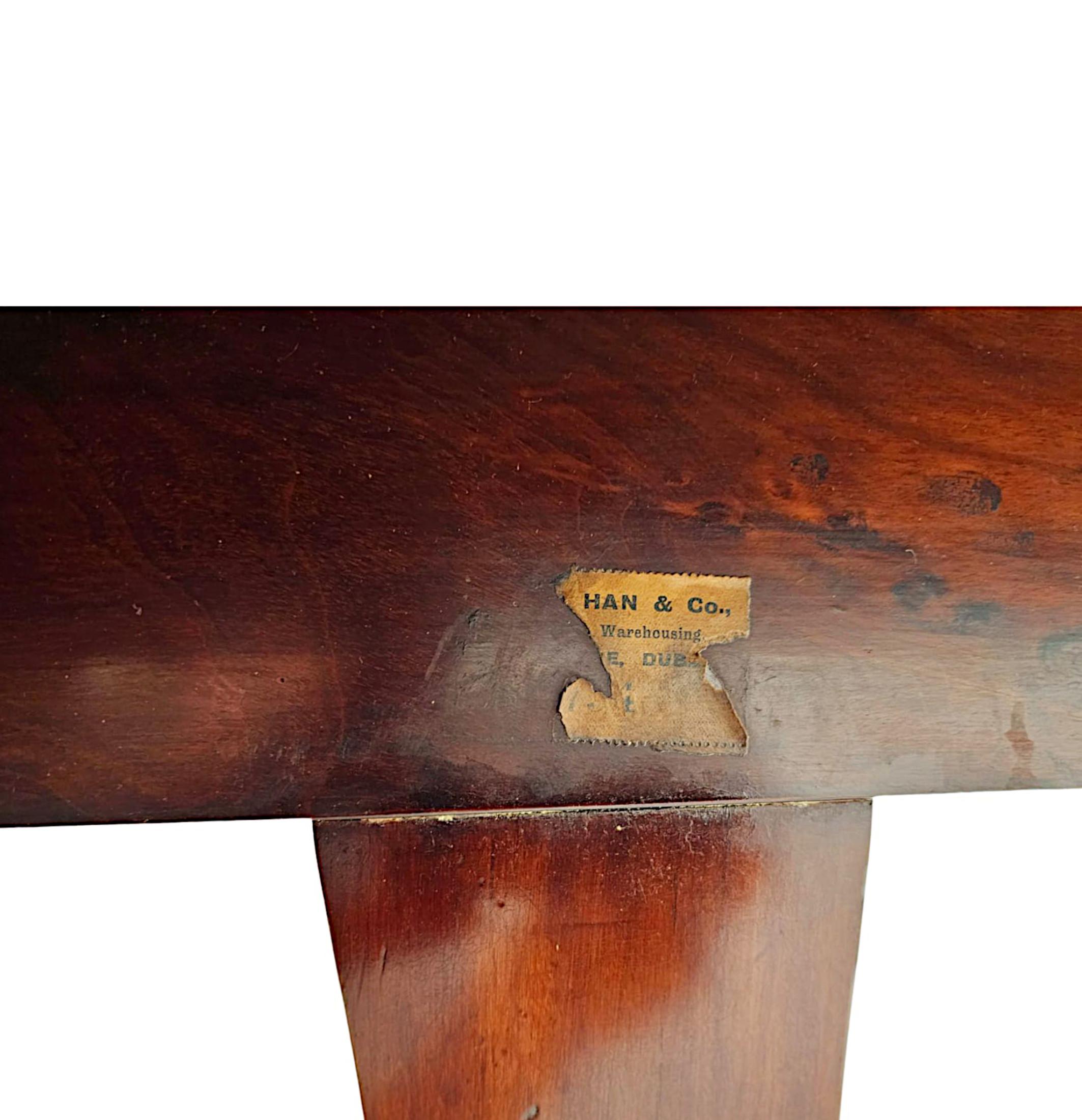  A  Fine 19th Century Irish Library Table Attributed to Gillingtons of Dublin For Sale 4