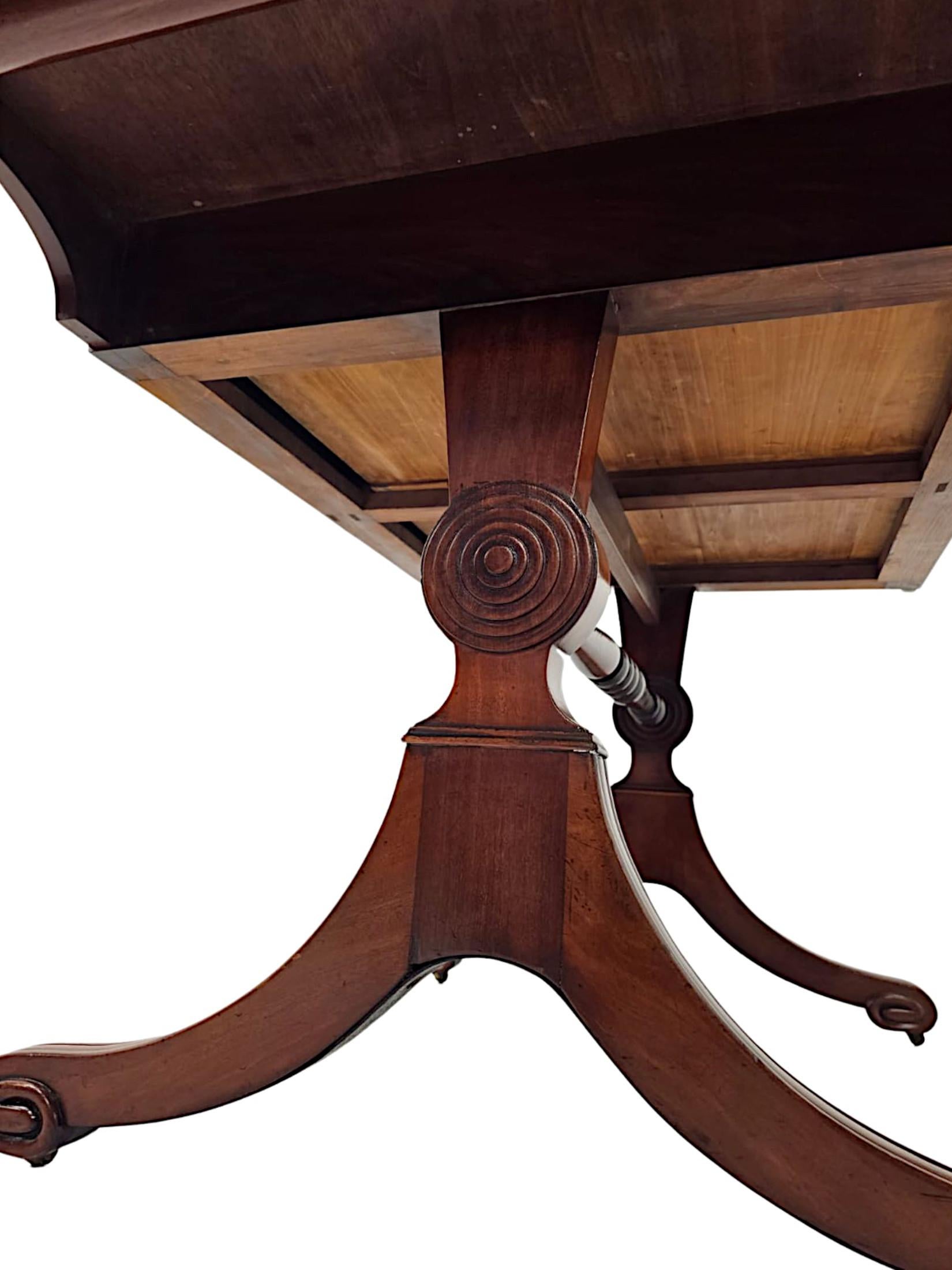  A  Fine 19th Century Irish Library Table Attributed to Gillingtons of Dublin For Sale 6