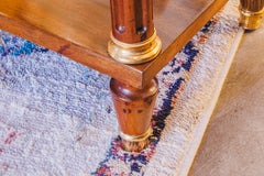 A fine 19th century mahogany and gilt bronze mounted marble top console