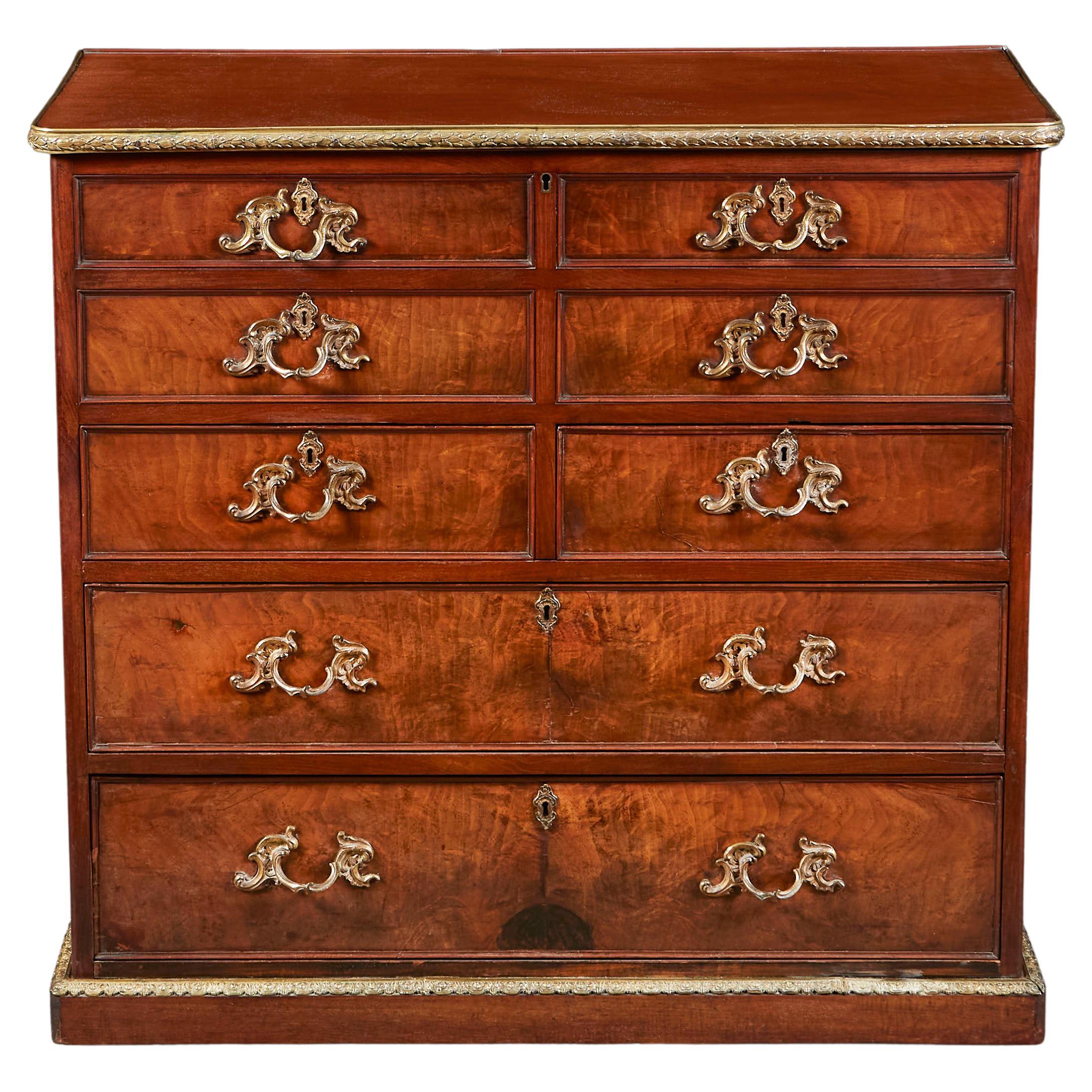 Fine 19th Century Mahogany Chest of Drawers For Sale