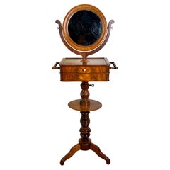 Antique A Fine 19Th Century Mahogany Shaving Stand
