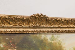 A fine 19th century oil on canvas by Henry Andrews. " A dog skipping rope "