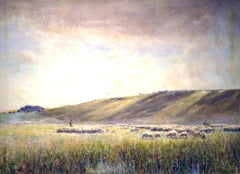 A Fine 19th Century Pastoral Watercolor by Claude Hayes, Irish RI ROI RWS