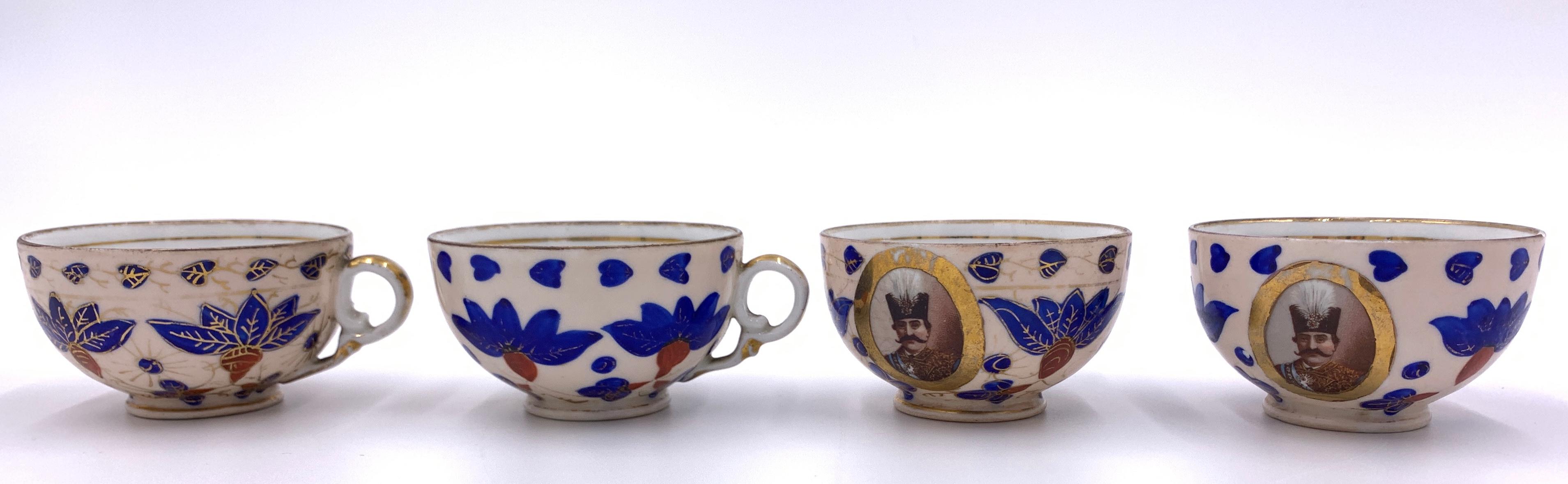 Fine 19th Century Qajar Bohemian Tea Set In Good Condition In London, GB