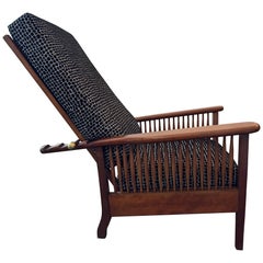 A fine 19th century reclining campaign armchair