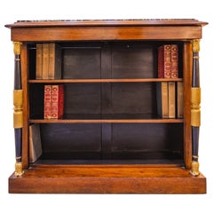 Una raffinata libreria Regency del XIX secolo in legno di palissandro e parcelle dorate