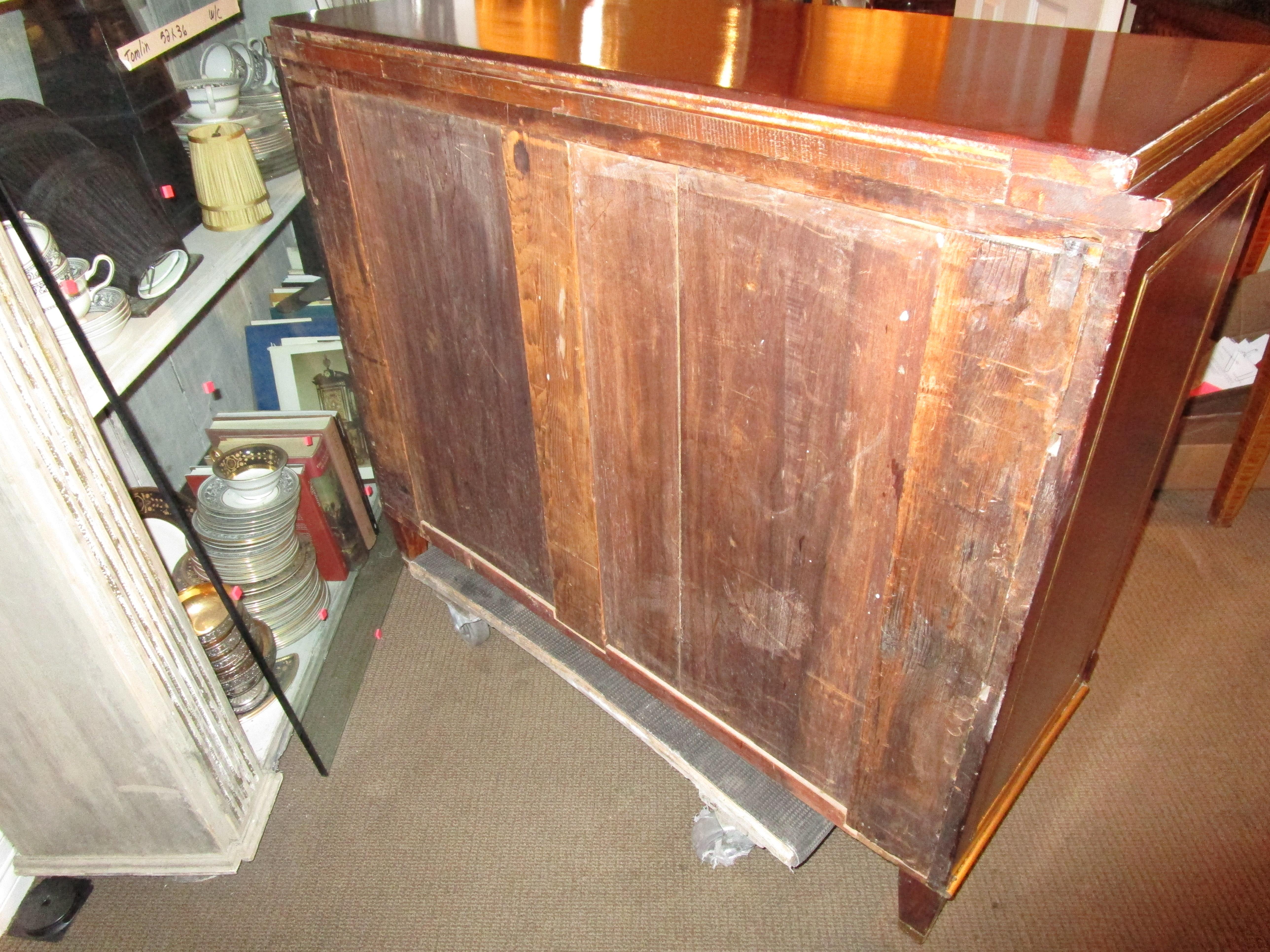 Fine 19th Century Russian Mahogany and Brass Inlayed Commode For Sale 3