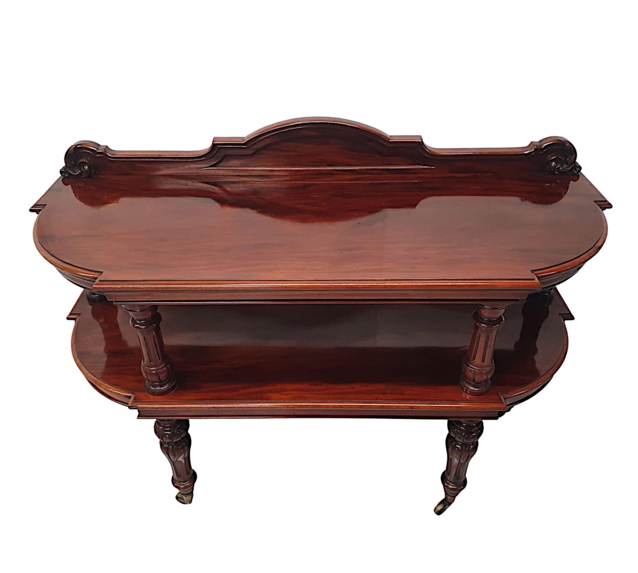 English Fine 19th Century Side or Serving Table in the Manner of Gillows of Lancaster For Sale
