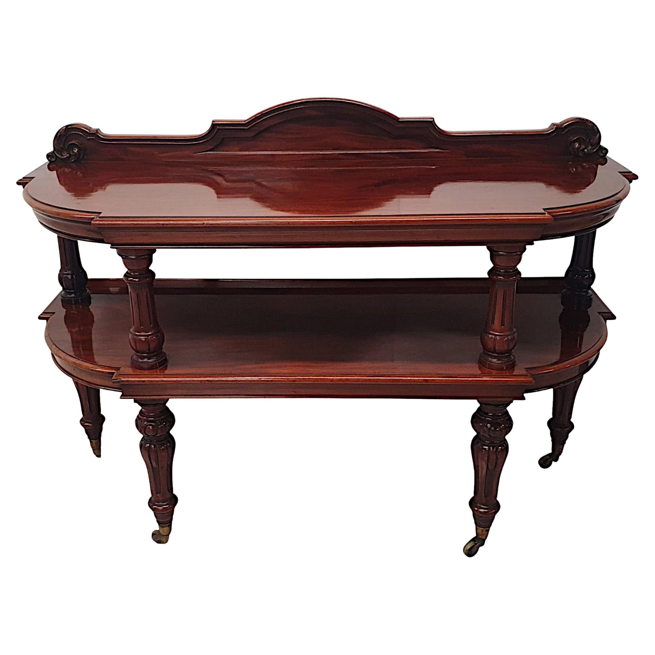 Fine 19th Century Side or Serving Table in the Manner of Gillows of Lancaster