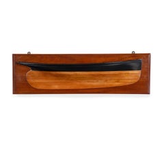 A Fine 19th Century Victorian Half Hull or Block of a Classic Sailing Yacht