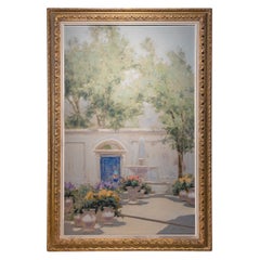 Une belle huile sur toile du XXe siècle réalisée par l'artiste impressionniste franco-américain André Gisson