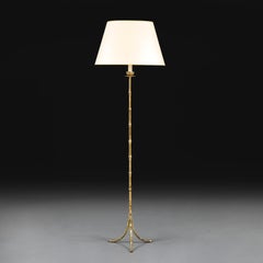 A Fine 20th Century Maison Bagues Bamboo Simulated Floor Lamp