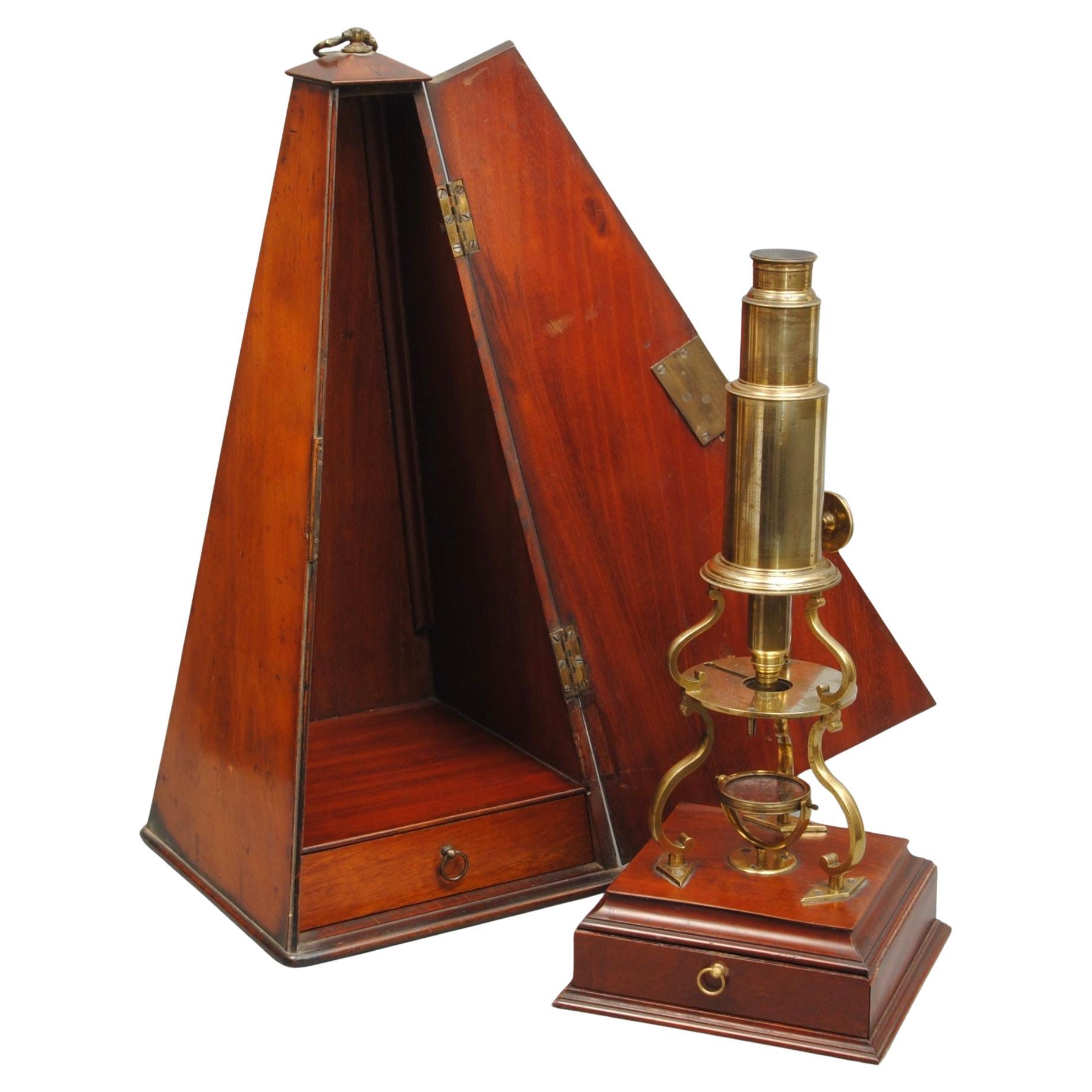 Magnifique microscope Adams, London Culpepper