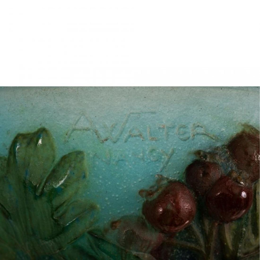 Proprietà di un collezionista privato 
Un ottimo Almeric Walter (1870-1959)
pâte-de-verre (vetro) 
vaso 
