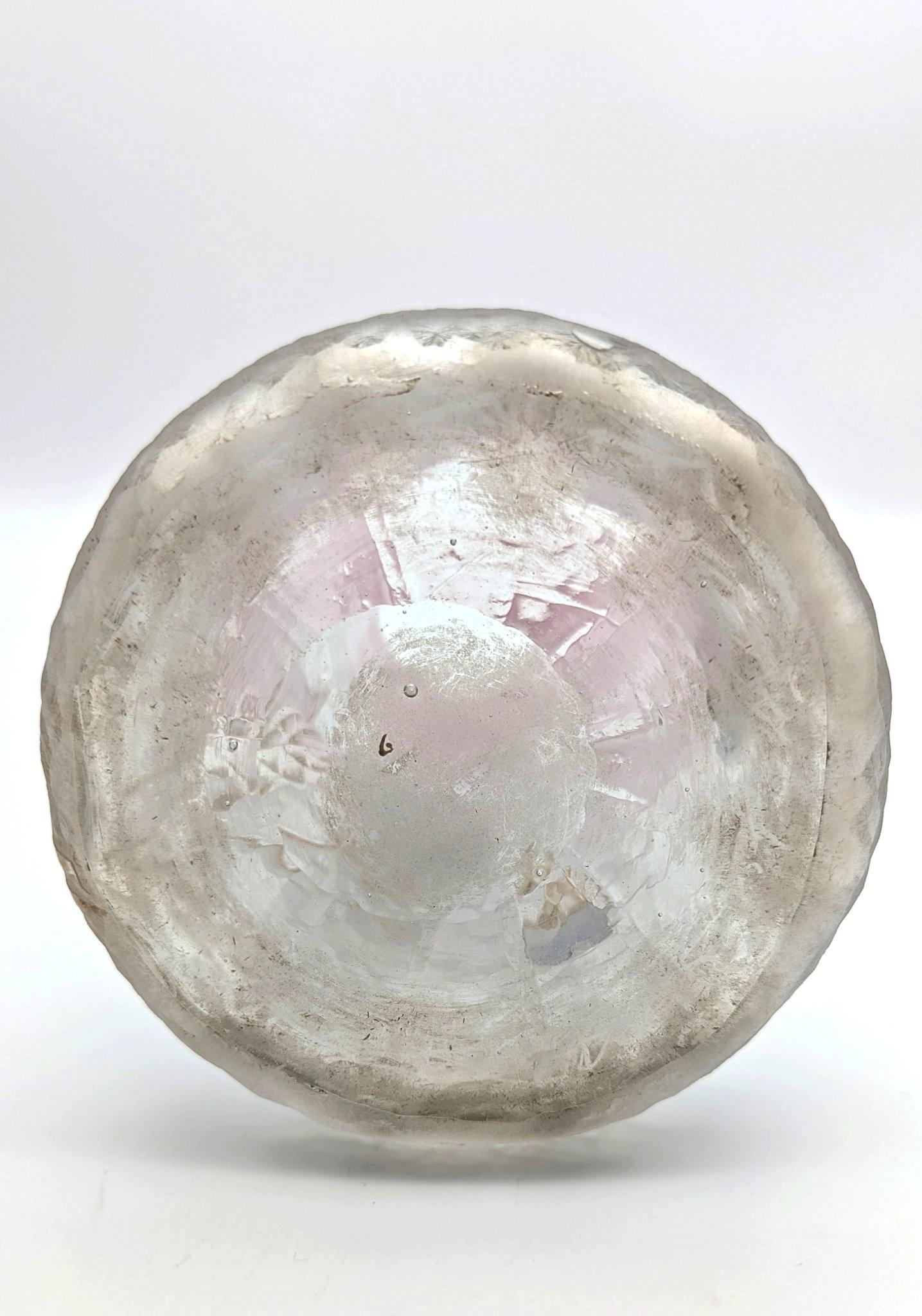 Eine feine und frühe Vase aus säuregeätztem Glas im Jugendstil mit Schalen aus Glas mit Schalen von Legras & Cie im Zustand „Gut“ im Angebot in Aachen, DE