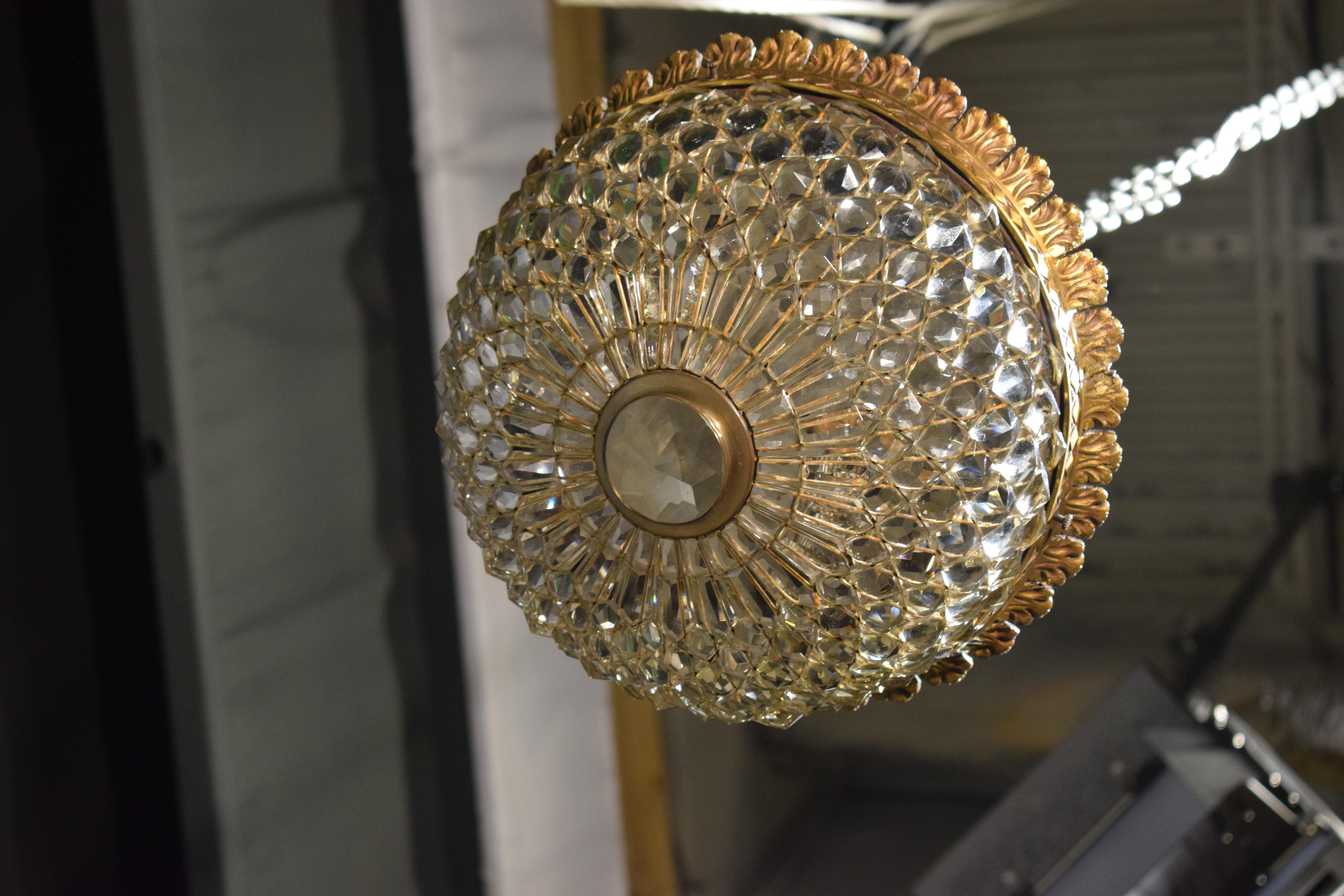 Fine and Elegant Gilt Bronze Pendant In Good Condition In Atlanta, GA