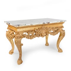 A Fine and Highly Important Mid 18th Century Giltwood Centre Table