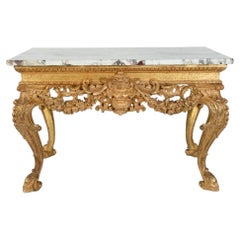 A Fine and Highly Important Mid 18th Century Giltwood Centre Table