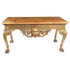 A Fine and Important 19 th Century Giltwood Side Table in the Irish George II
