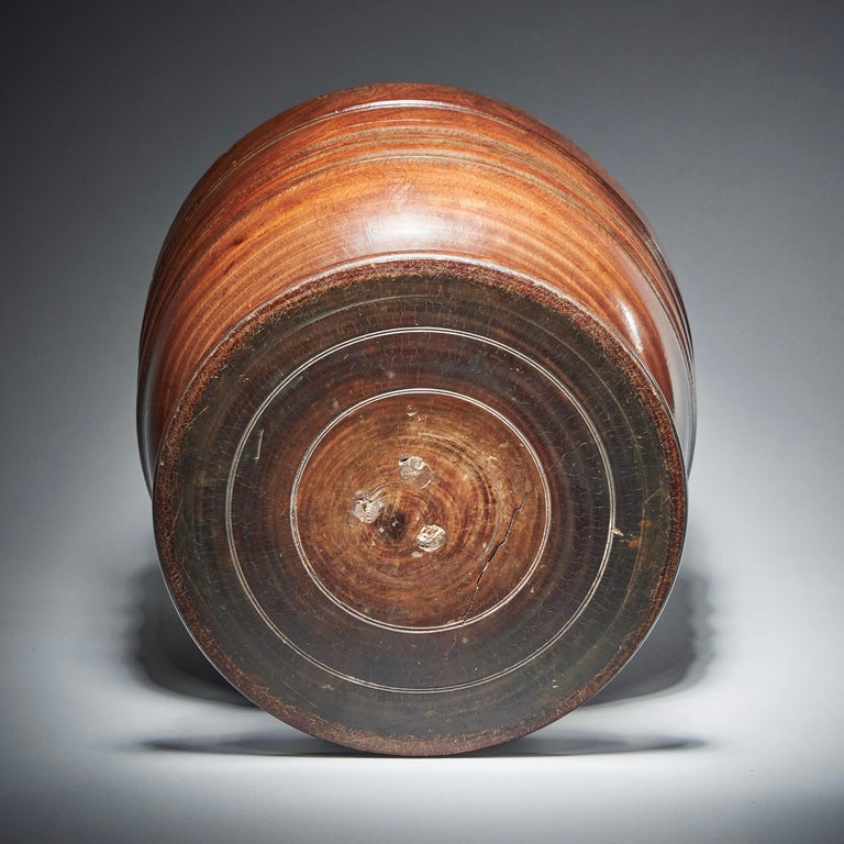 Fine and Rare 17th Century Charles II Lignum Vitae Wassail Bowl, Museum Grade 9
