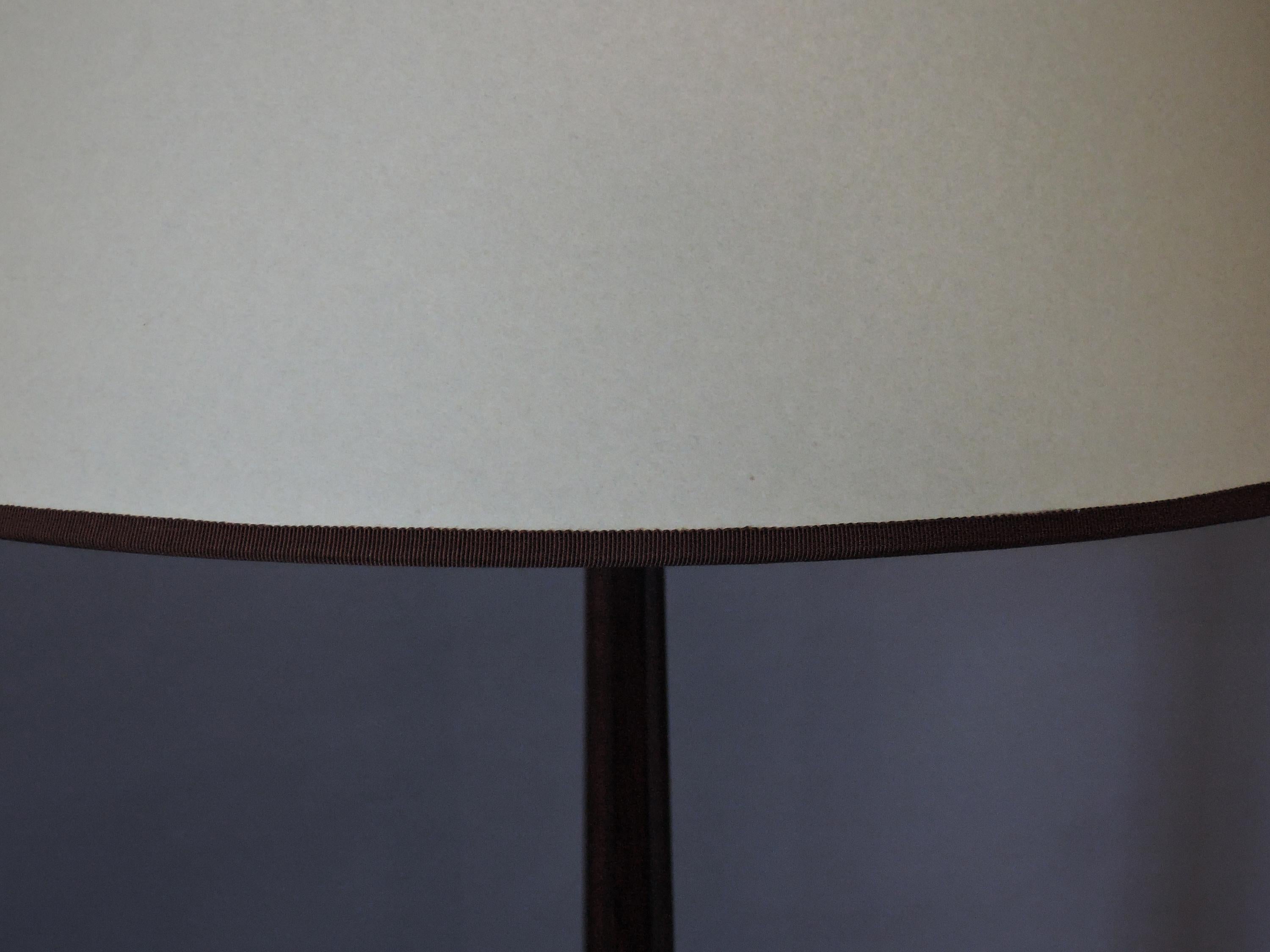 Fine and Rare French Art Deco Rosewood Floor Lamp For Sale 7