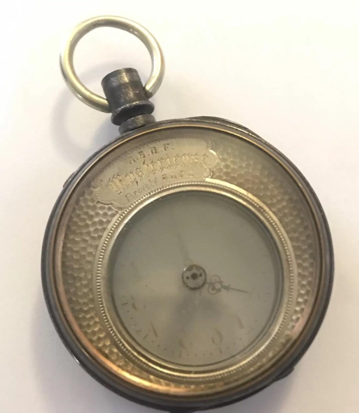 Fine and Rare Swiss Mystery Solid Silver Pocket Watch for Spares or Repair In Fair Condition For Sale In Carlisle, GB