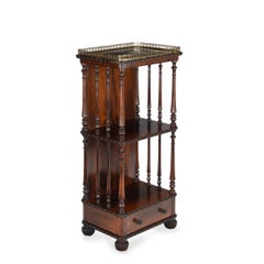 A Fine and Unusual Closed Back What Not or Etagere in Rosewood by Gillows, c. 18