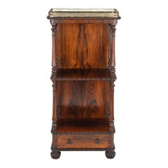 A Fine and Unusual Closed Back What Not or Etagere in Rosewood by Gillows, c. 18