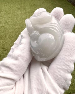 A Fine Antique Chinese Jade Carving Of a Lion Dog